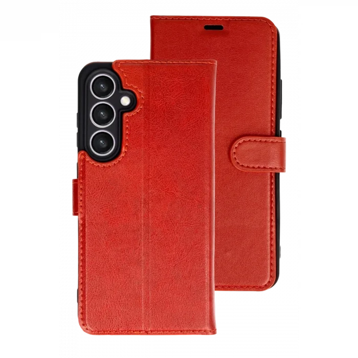 BUĞZ Samsung Galaxy S26 Plus Trend S Plus Kapaklı Kılıf - Kırmızı