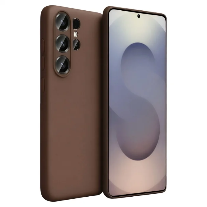 BUĞZ Samsung Galaxy S26 Ultra First Silikon - Kahverengi