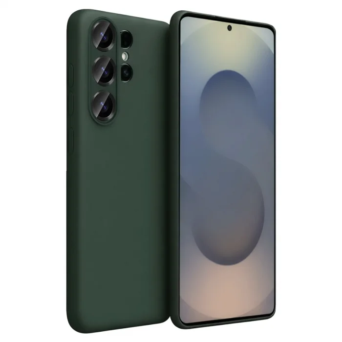 BUĞZ Samsung Galaxy S26 Ultra First Silikon - Koyu Yeşil