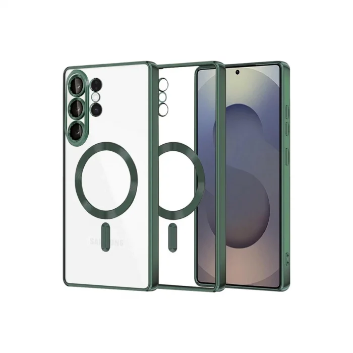 BUĞZ Samsung Galaxy S26 Ultra Kross Magneticsafe Kapak - Koyu Yeşil