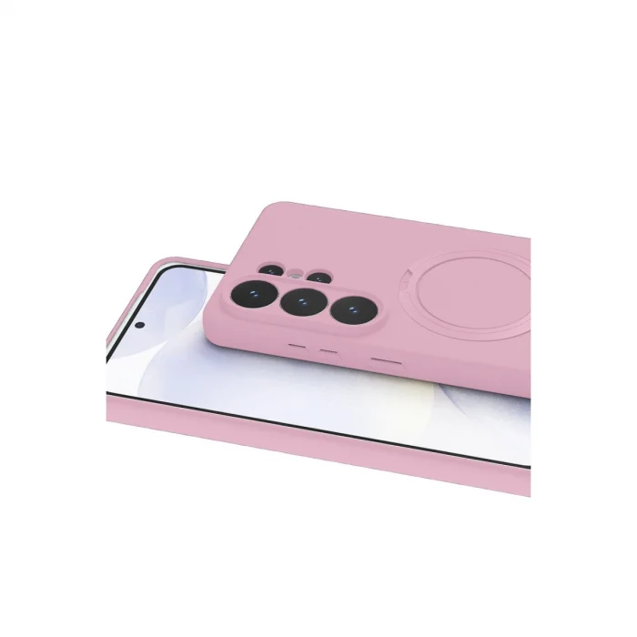 BUĞZ Samsung Galaxy S26 Ultra Regal Magsafe Standlı Kapak - Açık Pembe