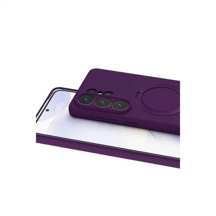 BUĞZ Samsung Galaxy S26 Ultra Regal Magsafe Standlı Kapak - Derin Mor