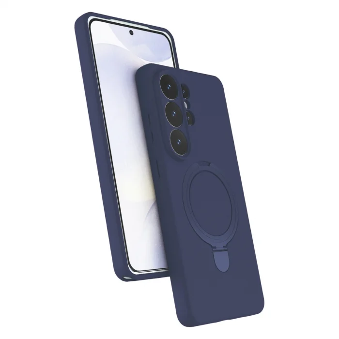 BUĞZ Samsung Galaxy S26 Ultra Regal Magsafe Standlı Kapak - Lacivert