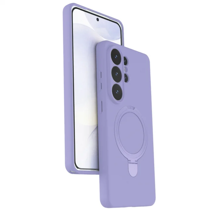 BUĞZ Samsung Galaxy S26 Ultra Regal Magsafe Standlı Kapak - Lila