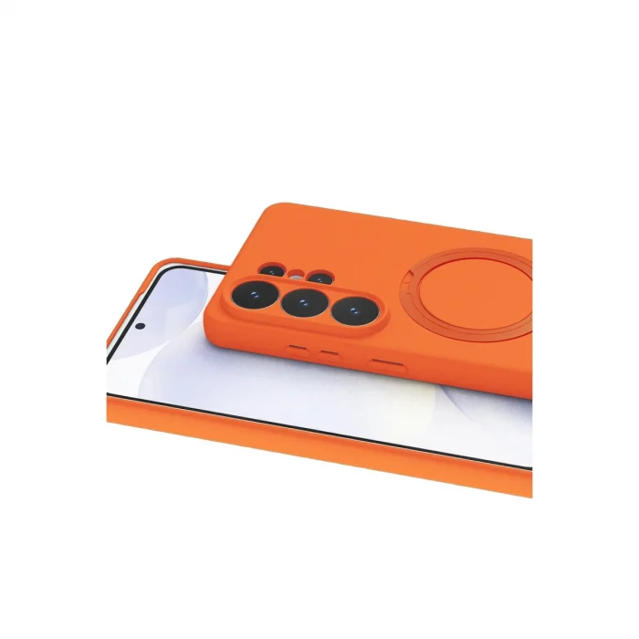 BUĞZ Samsung Galaxy S26 Ultra Regal Magsafe Standlı Kapak - Turuncu