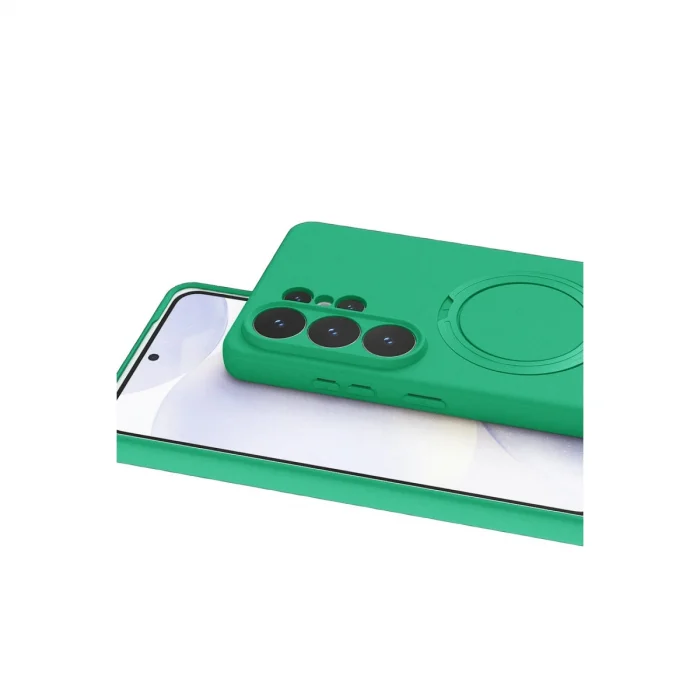 BUĞZ Samsung Galaxy S26 Ultra Regal Magsafe Standlı Kapak - Yeşil