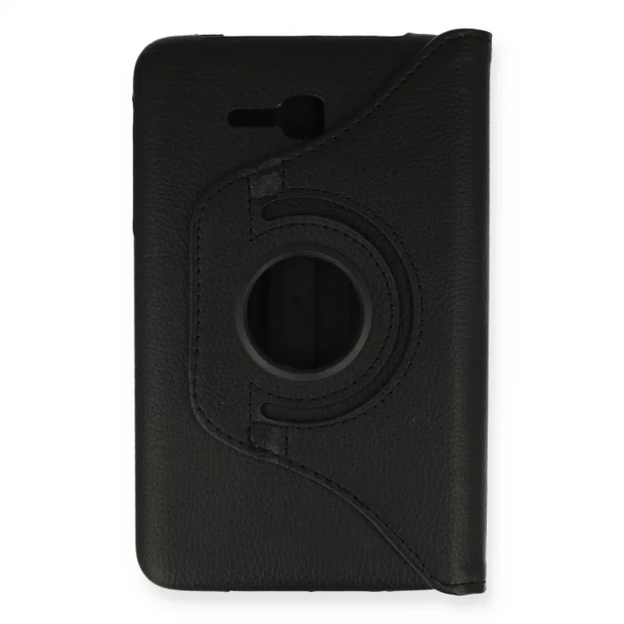 BUĞZ Samsung Galaxy T110 / T113 Tab 3 Lite 7 Kılıf 360 Tablet Deri Kılıf - Siyah