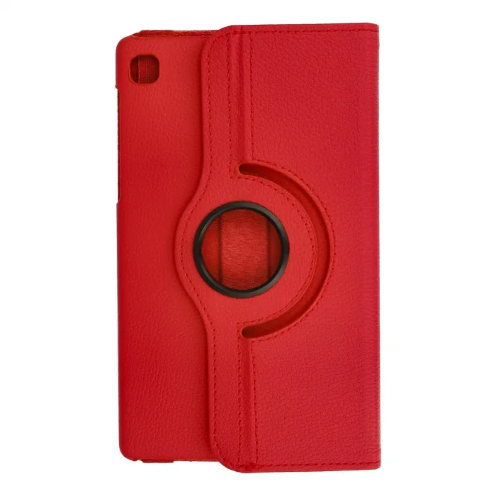 BUĞZ Samsung Galaxy T220 Tab A7 Lite 8.7 Kılıf 360 Tablet Deri Kılıf - Kırmızı