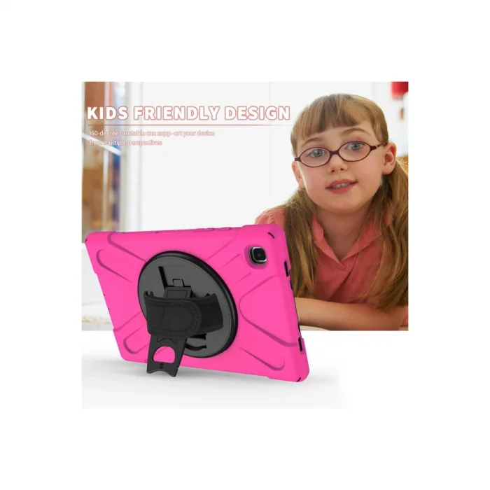 BUĞZ Samsung Galaxy T220 Tab A7 Lite 8.7 Kılıf Amazing Tablet Kapak - Pembe