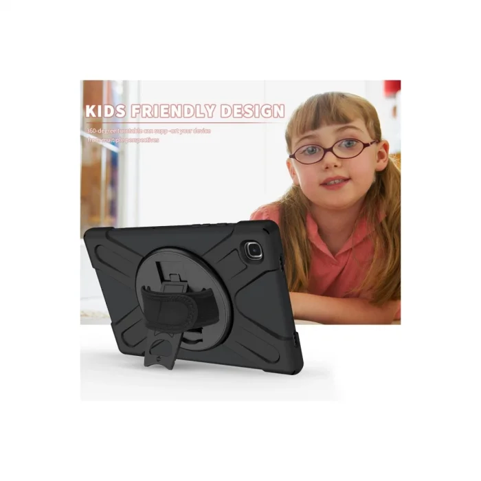 BUĞZ Samsung Galaxy T220 Tab A7 Lite 8.7 Kılıf Amazing Tablet Kapak - Siyah