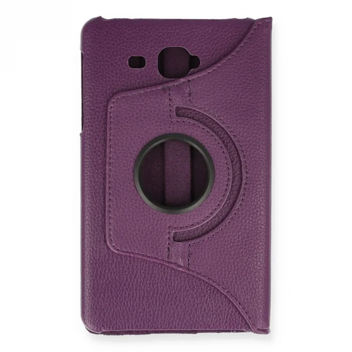 BUĞZ Samsung Galaxy T280 Tab A 7 Kılıf 360 Tablet Deri Kılıf - Mürdüm