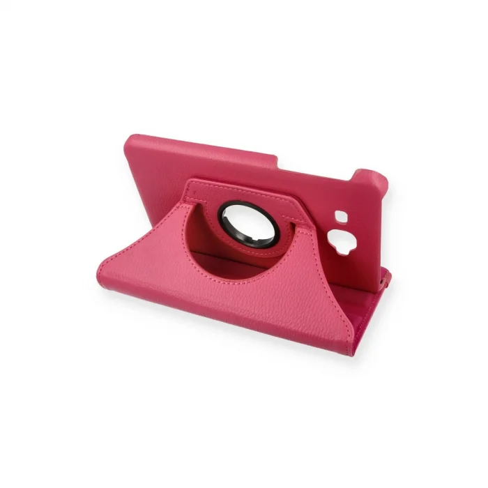 BUĞZ Samsung Galaxy T280 Tab A 7 Kılıf 360 Tablet Deri Kılıf - Pembe