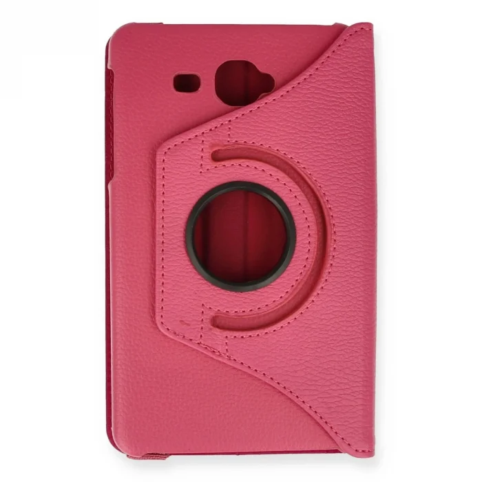 BUĞZ Samsung Galaxy T280 Tab A 7 Kılıf 360 Tablet Deri Kılıf - Pembe