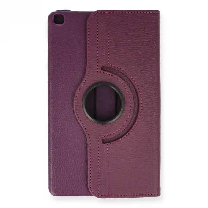 BUĞZ Samsung Galaxy T290 Tab A 8 Kılıf 360 Tablet Deri Kılıf - Mürdüm