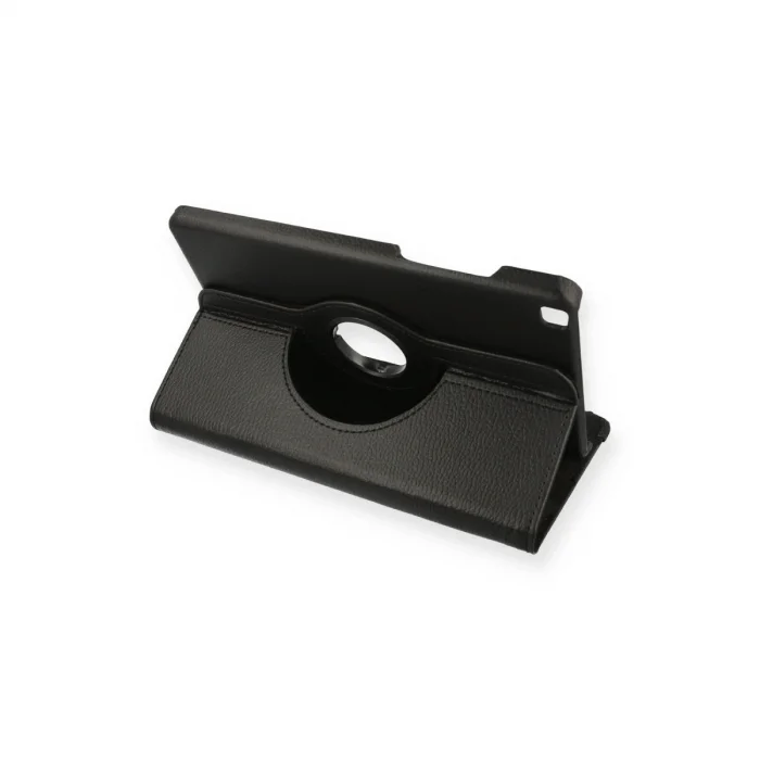 BUĞZ Samsung Galaxy T290 Tab A 8 Kılıf 360 Tablet Deri Kılıf - Siyah