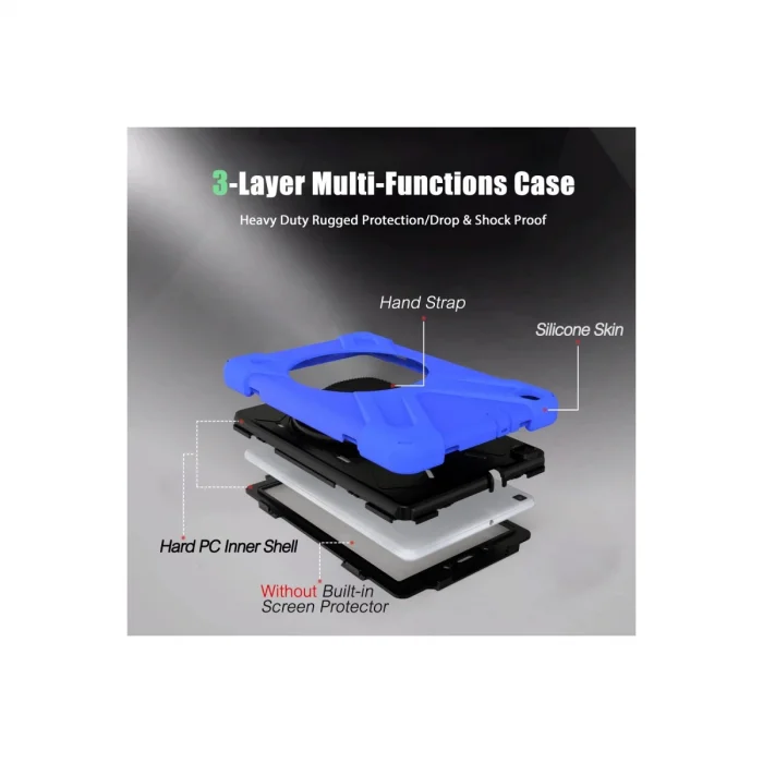 BUĞZ Samsung Galaxy T290 Tab A 8 Kılıf Amazing Tablet Kapak - Mavi