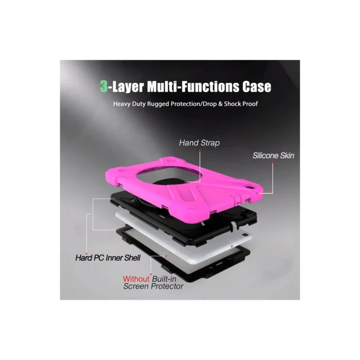 BUĞZ Samsung Galaxy T290 Tab A 8 Kılıf Amazing Tablet Kapak - Pembe