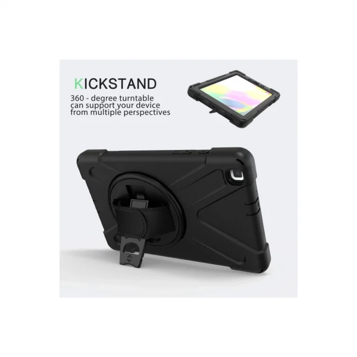 BUĞZ Samsung Galaxy T290 Tab A 8 Kılıf Amazing Tablet Kapak - Siyah