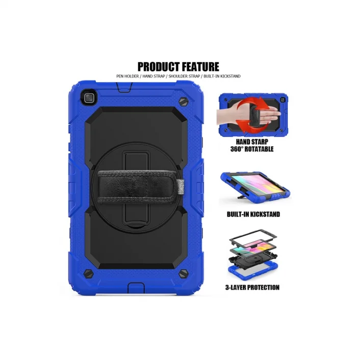 BUĞZ Samsung Galaxy T290 Tab A 8 Kılıf Pars Tablet Kapak - Mavi