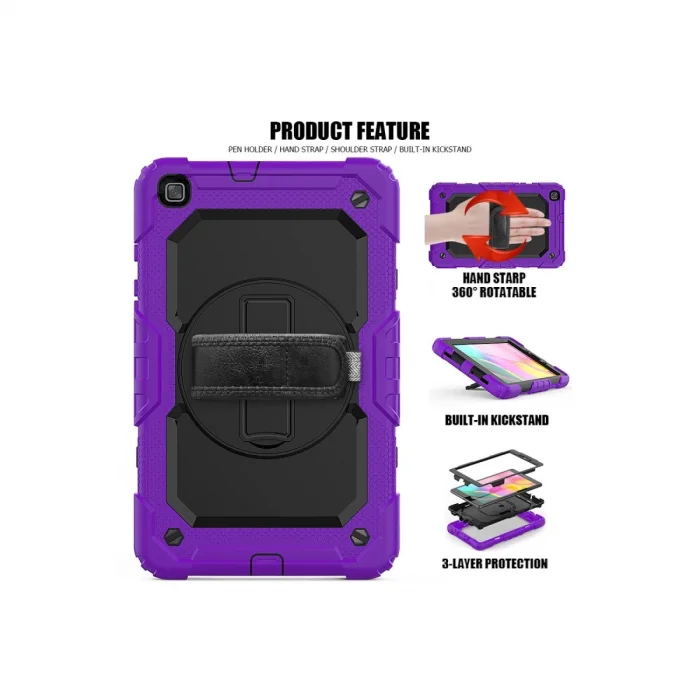 BUĞZ Samsung Galaxy T290 Tab A 8 Kılıf Pars Tablet Kapak - Mor
