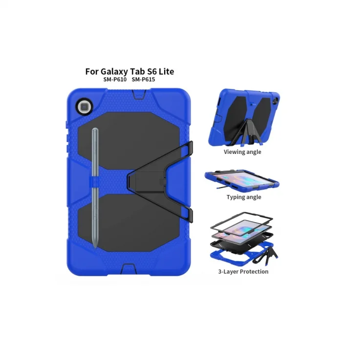 BUĞZ Samsung Galaxy T500 Tab A7 10.4 Kılıf Griffin Tablet Kapak - Mavi