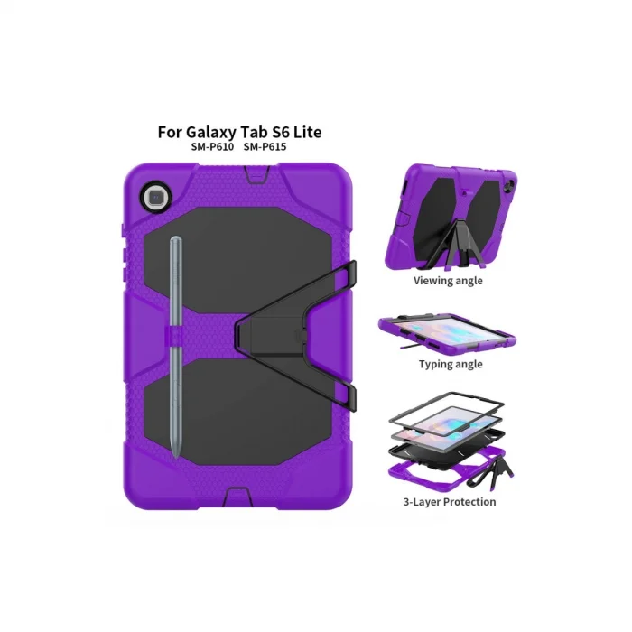 BUĞZ Samsung Galaxy T500 Tab A7 10.4 Kılıf Griffin Tablet Kapak - Mor