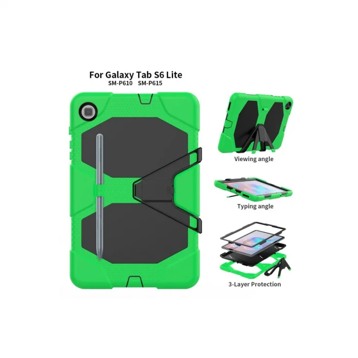 BUĞZ Samsung Galaxy T500 Tab A7 10.4 Kılıf Griffin Tablet Kapak - Yeşil