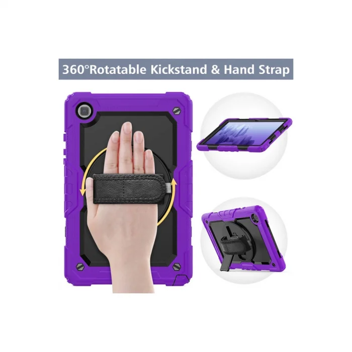 BUĞZ Samsung Galaxy T500 Tab A7 10.4 Kılıf Pars Tablet Kapak - Mor