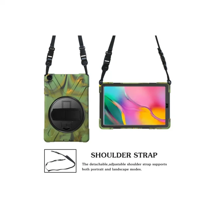 BUĞZ Samsung Galaxy T510 Tab A 10.1 Kılıf Amazing Tablet Kapak - Kamuflaj