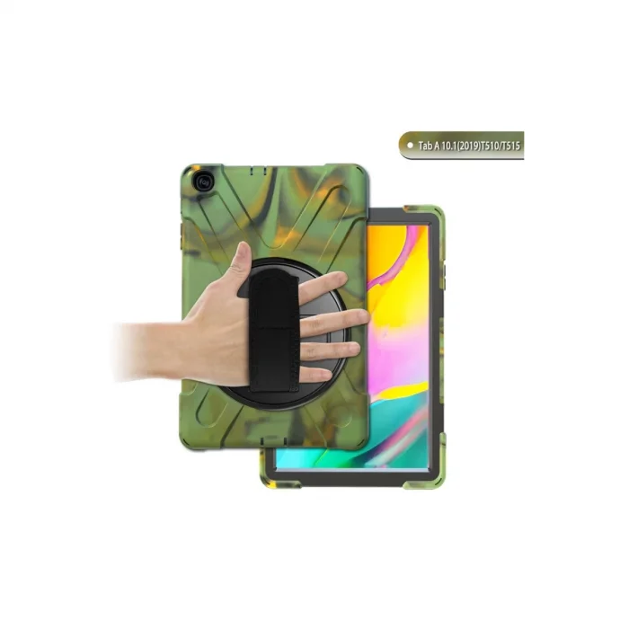 BUĞZ Samsung Galaxy T510 Tab A 10.1 Kılıf Amazing Tablet Kapak - Kamuflaj