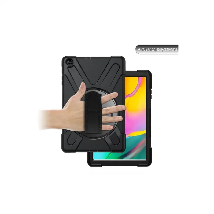 BUĞZ Samsung Galaxy T510 Tab A 10.1 Kılıf Amazing Tablet Kapak - Siyah