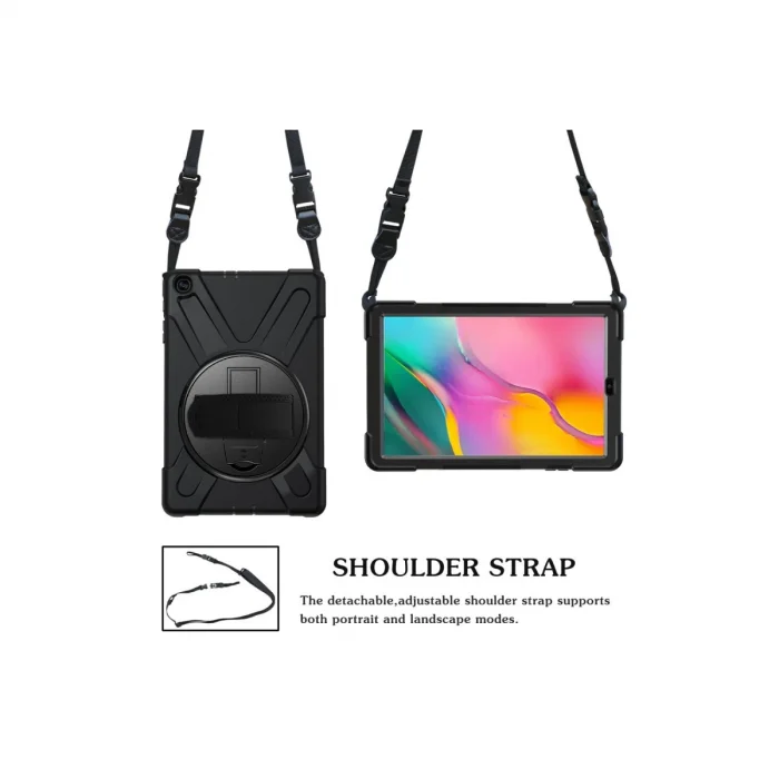 BUĞZ Samsung Galaxy T510 Tab A 10.1 Kılıf Amazing Tablet Kapak - Siyah