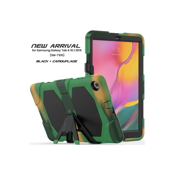 BUĞZ Samsung Galaxy T510 Tab A 10.1 Kılıf Griffin Tablet Kapak - Kamuflaj