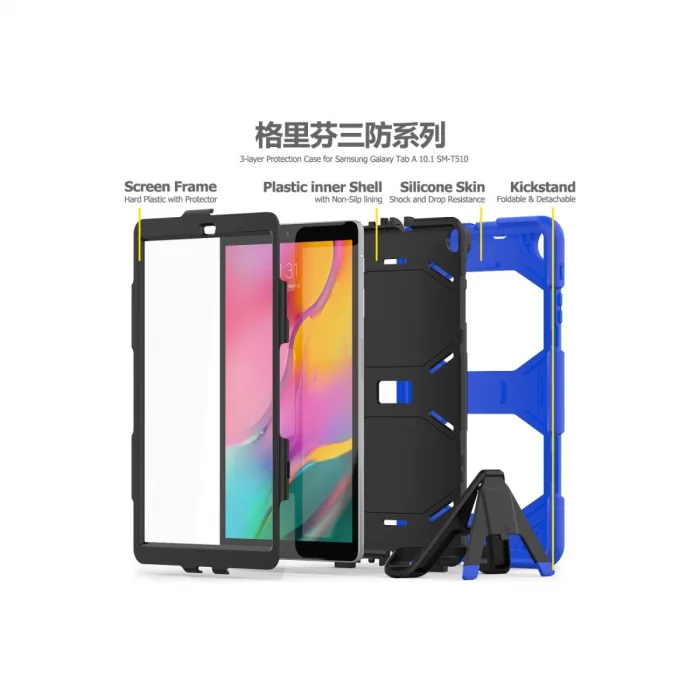 BUĞZ Samsung Galaxy T510 Tab A 10.1 Kılıf Griffin Tablet Kapak - Mavi