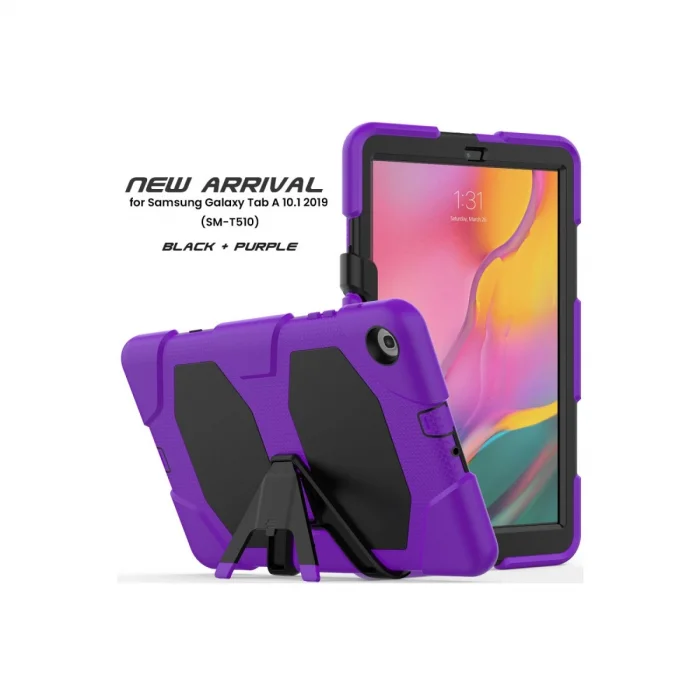 BUĞZ Samsung Galaxy T510 Tab A 10.1 Kılıf Griffin Tablet Kapak - Mor