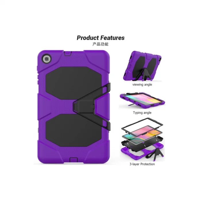 BUĞZ Samsung Galaxy T510 Tab A 10.1 Kılıf Griffin Tablet Kapak - Mor