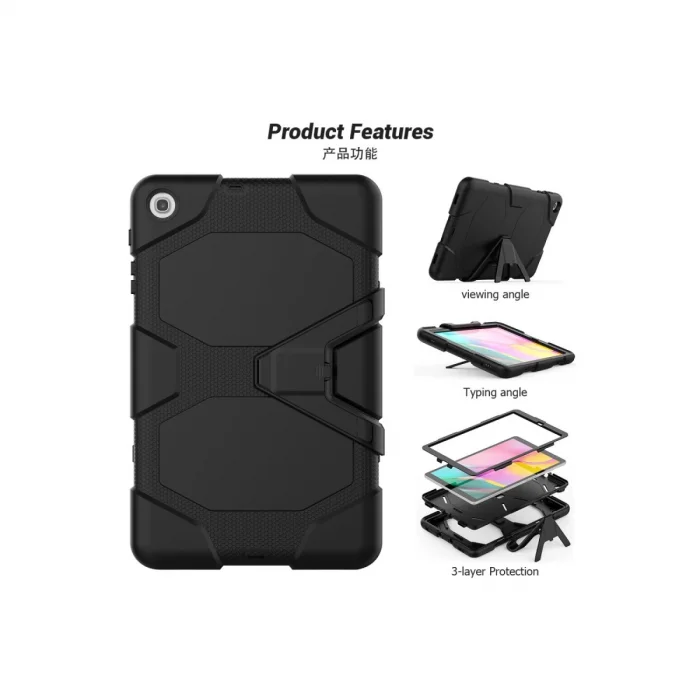 BUĞZ Samsung Galaxy T510 Tab A 10.1 Kılıf Griffin Tablet Kapak - Siyah