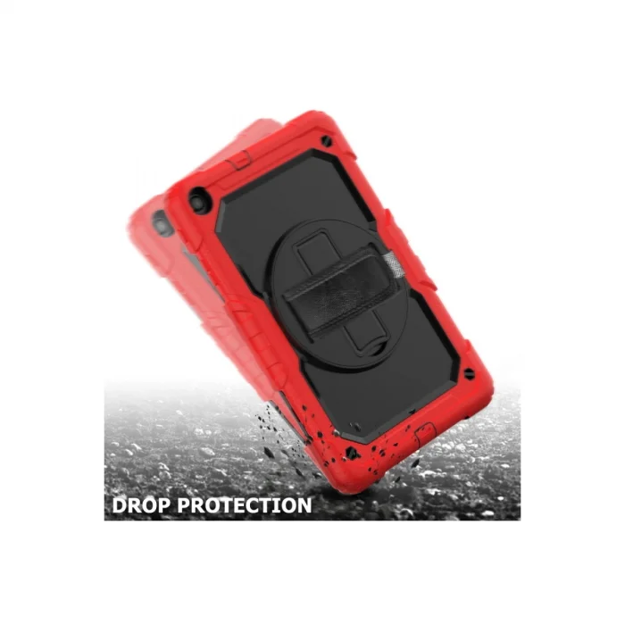 BUĞZ Samsung Galaxy T510 Tab A 10.1 Kılıf Pars Tablet Kapak - Kırmızı