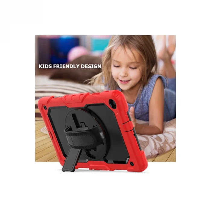 BUĞZ Samsung Galaxy T510 Tab A 10.1 Kılıf Pars Tablet Kapak - Kırmızı