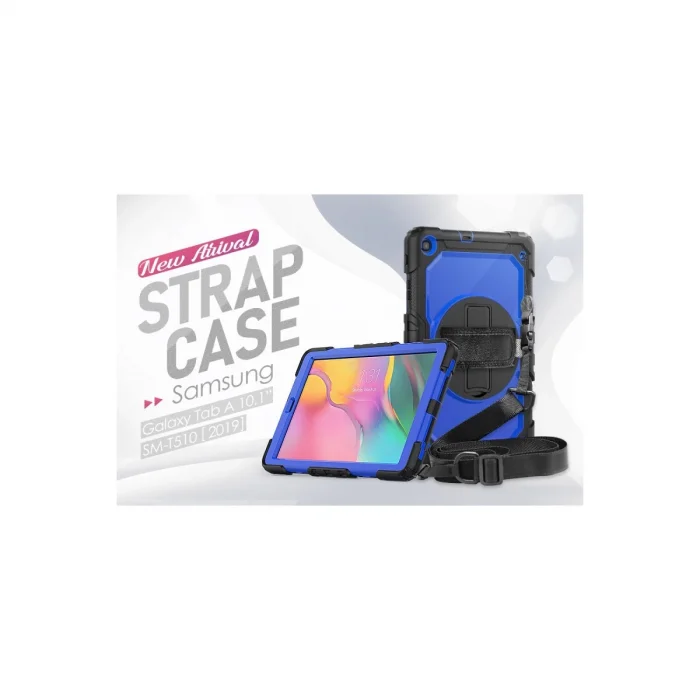 BUĞZ Samsung Galaxy T510 Tab A 10.1 Kılıf Pars Tablet Kapak - Mavi