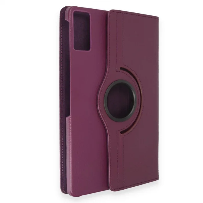 BUĞZ Samsung Galaxy T550 Tab A 9.7 Kılıf 360 Tablet Deri Kılıf - Mürdüm