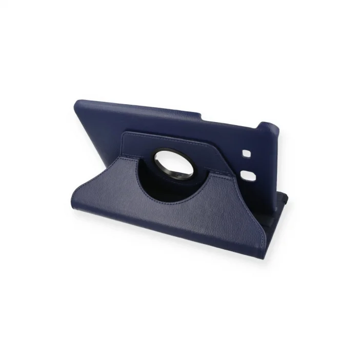 BUĞZ Samsung Galaxy T560 Tab E 9.7 Kılıf 360 Tablet Deri Kılıf - Lacivert