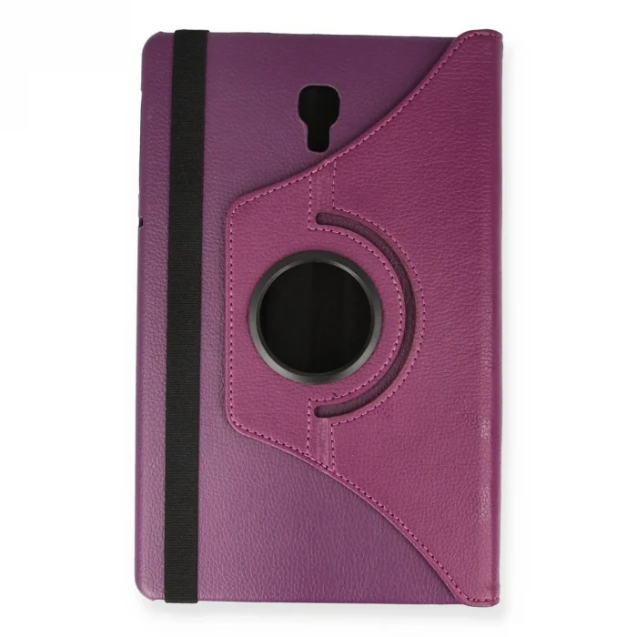 BUĞZ Samsung Galaxy T590 Tab A 10.5 Kılıf 360 Tablet Deri Kılıf - Mürdüm