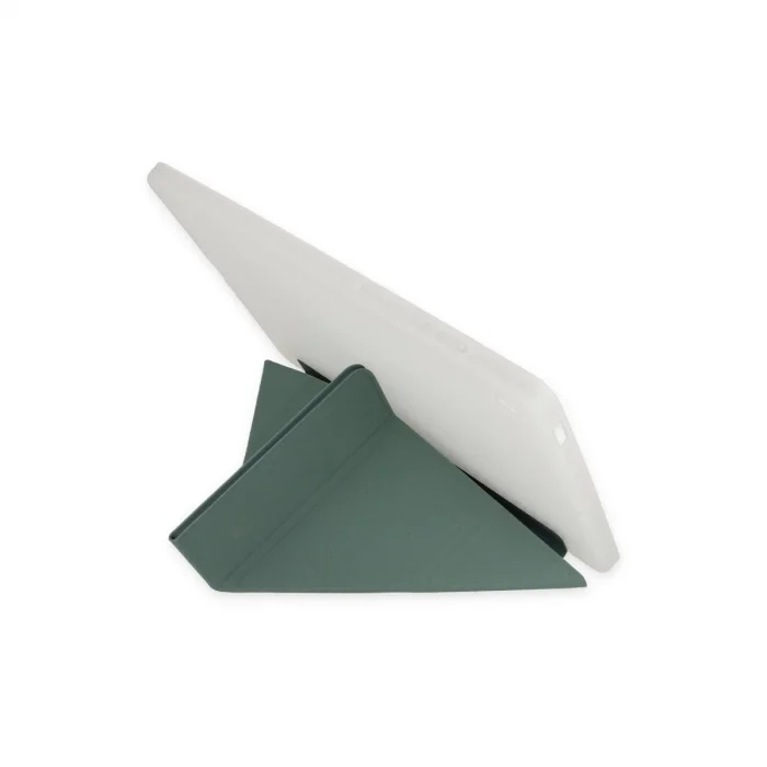 BUĞZ Samsung Galaxy T737 Tab S7 Fe 12.4 Kılıf Kalemlikli Mars Tablet Kılıfı - Koyu Yeşil