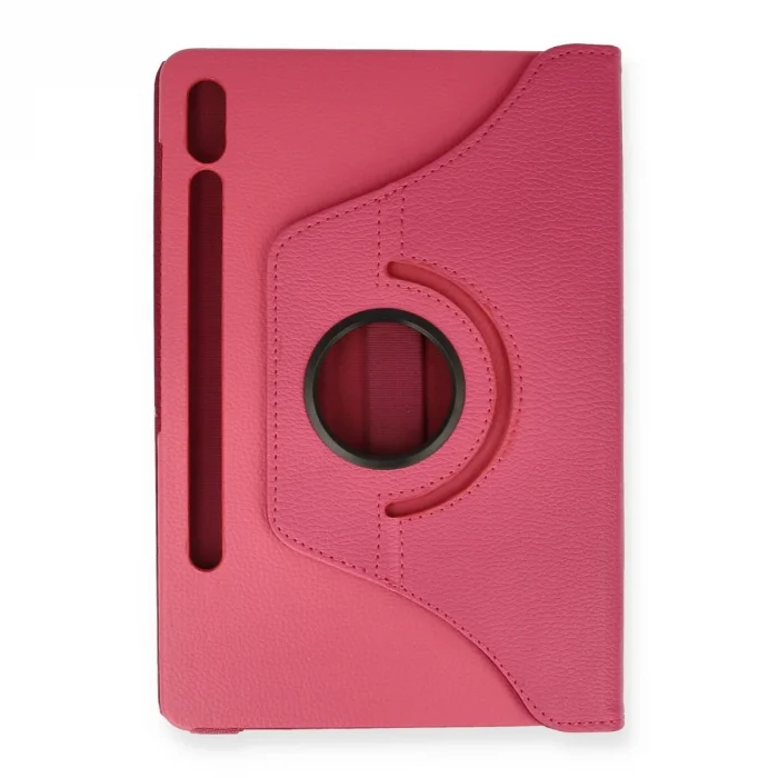 BUĞZ Samsung Galaxy T860 Tab S6 10.5 Kılıf 360 Tablet Deri Kılıf - Pembe
