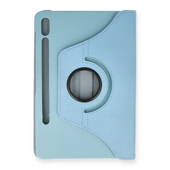 BUĞZ Samsung Galaxy T860 Tab S6 10.5 Kılıf 360 Tablet Deri Kılıf - Turkuaz