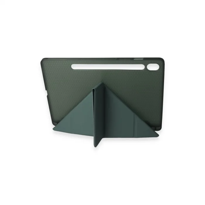 BUĞZ Samsung Galaxy T870 Tab S7 11 Kılıf Kalemlikli Mars Tablet Kılıfı - Koyu Yeşil
