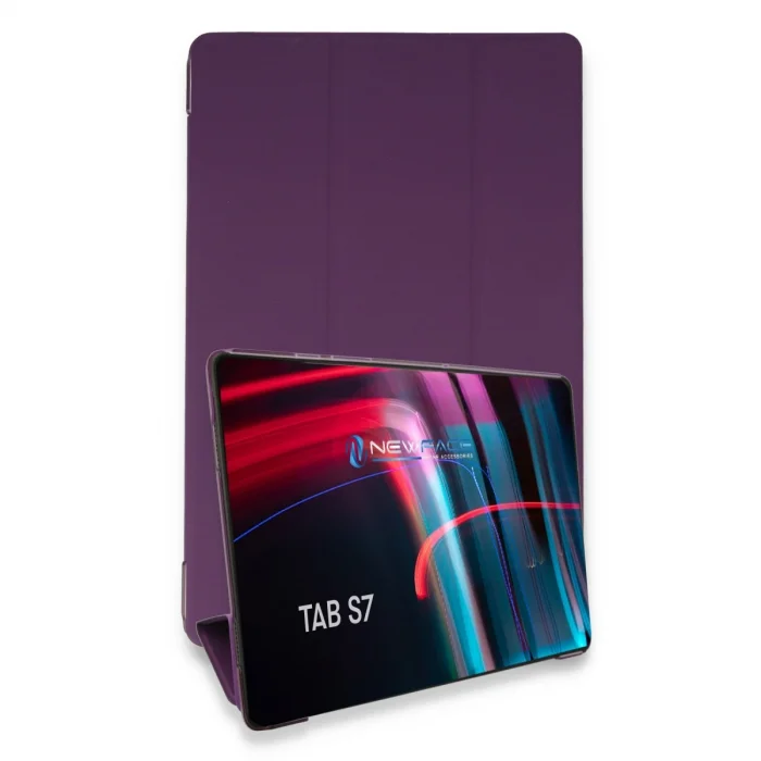 BUĞZ Samsung Galaxy T870 Tab S7 11 Kılıf Tablet Smart Kılıf - Mor