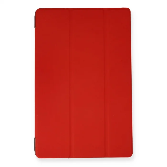 BUĞZ Samsung Galaxy T970 Tab S7 Plus 12.4 Kılıf Tablet Smart Kılıf - Kırmızı
