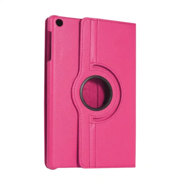 BUĞZ Samsung Galaxy Tab A11 360 Tablet Deri Kılıf - Pembe